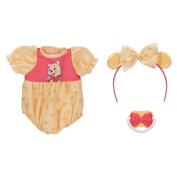 NEW Disney Darlings Deluxe Doll Winnie the Pooh Outfit Clothes Pacifier Headband - Picture 2 of 2